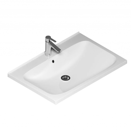 Раковина встраиваемая 1Marka Atom 60 Polytitan белая